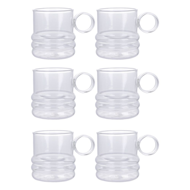 Komplet Szklanki BARRI z uchem 330ml 6 sztuk